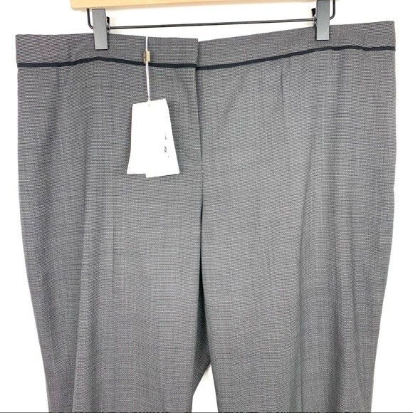 Hugo Boss Tulea Gray Trousers Plus Size 14 NEW Office Career Pants Straight Leg - Picture 7 of 11